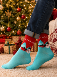 Kerstsokken met cadeauverpakking – Merry Christmas