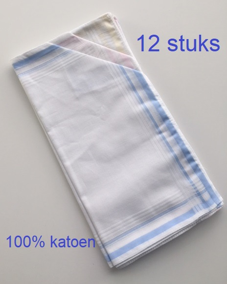 evenwichtig verraden beweeglijkheid Cadeau doosje met 3 dames zakdoeken met streepjes - 100% katoen | ZAKDOEKEN  | All4kidsshop.nl