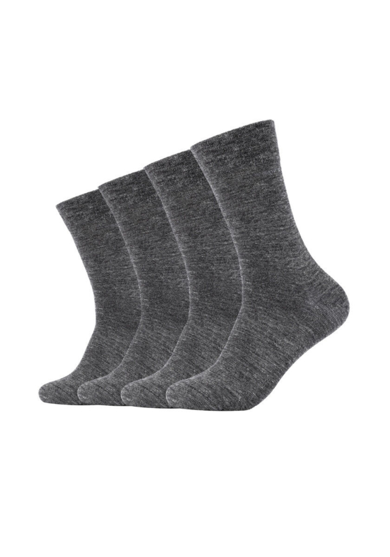 behandeling Gladys Onschuldig Camano Ca-Soft Wol Sokken 4 PACK - 39/42 Grijs - naadloos zonder knellend  elastiek | DIABETES sokken | All4kidsshop.nl