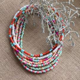 Kralen ketting kort - Choker rainbow