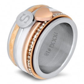 Keramiek ring wit kwaliteit juwelier - Maat 21 Let op vulring!