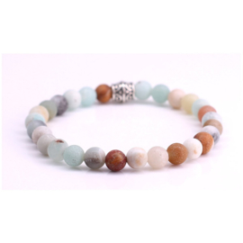 Fortuna Beads kralen armband natuursteen pastel amazonite