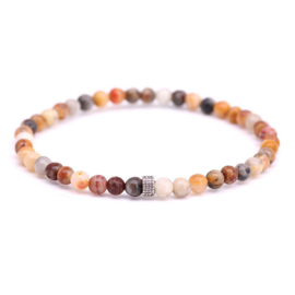 Fortuna Beads kralen armband Crazy Lace Agate