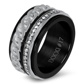 Chain ring iXXXi Jewelry zilver - Maat 19 Let op vulring!