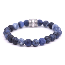 Fortuna Beads kralen armband Kobalt blauw Basic Soladite mat