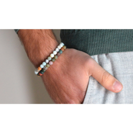 Fortuna Beads kralen armband natuursteen pastel amazonite