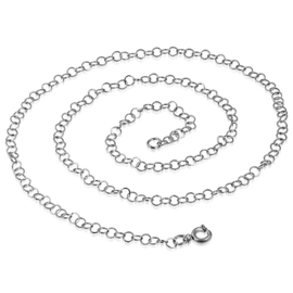 Halsketting edelstaal DAMES juweliers kwaliteit - 45 cm