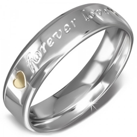 DAMES RING RVS | RVS DAMES RING Forever love - Maat 18