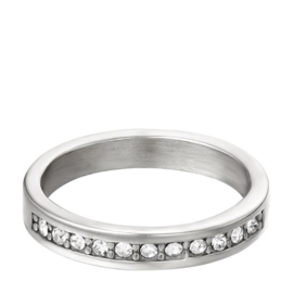 Dames Ring Stainless Steel met zirkonia's | Ringmaat 16