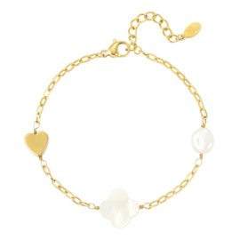 Parel Armband Goud
