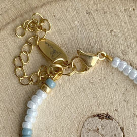 Dames armband kralen Blue beauty