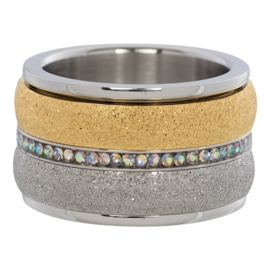 Smalle zirkonia ring iXXXi - 2 mm - maat 17 Let op vulring!