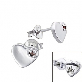 Hartjes oorbellen 925 zilver juwelier kwaliteit