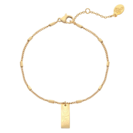 Stalen dames armband goud Out Of This World