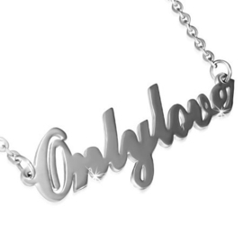 Aanbieding - Halsketting met tekst Only Love - 45 cm(Gratis vanaf 50 euro)