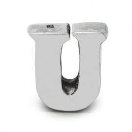 Larenza U letter van het alfabet - 925 zilver