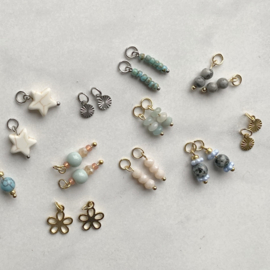 Bedels voor Oorringen Roestvrij staal zilver met ronde bedel