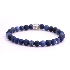 Fortuna Beads kralen armband natuursteen kobalt blauw Soladite