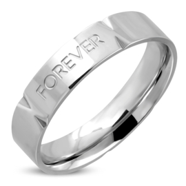 Forever Quote ring dames - ringmaat 18