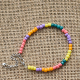 Regenboog kralen armband dames