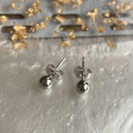 Zweerknopjes Chirurgisch Staal Zilver 5 mm