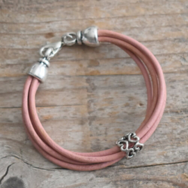 Vintage roze kinder armband meisjes