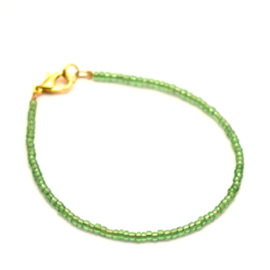 Groene kralen armband dames