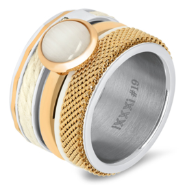 Sale iXXXi basis ring staal zilver kleur 1.2 cm - maat 17 Let op basisring!