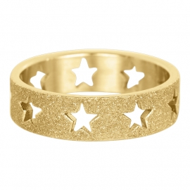 iXXXi Jewelry gouden sterren ring - maat 17 Let op vulring!