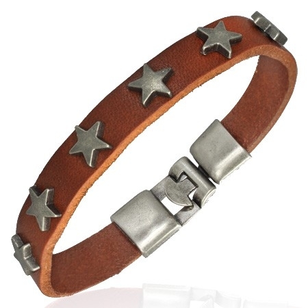 Leather with stars studs