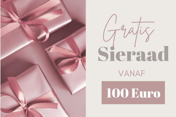 Gratis Sieraad bij een bestelling vanaf 100 euro