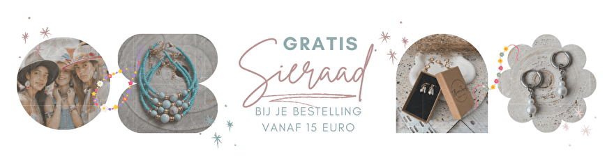 Gratis Sieraad bij je bestelling (vanaf 15 euro)