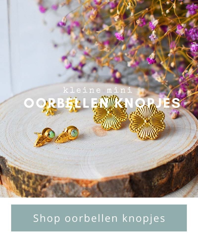 Bestel jouw kleine mini oorbellen knopjes op Idhuna Jewels