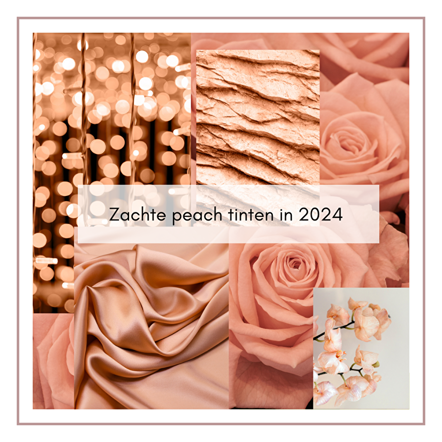 Perzik peach zomer lente kleuren 2024