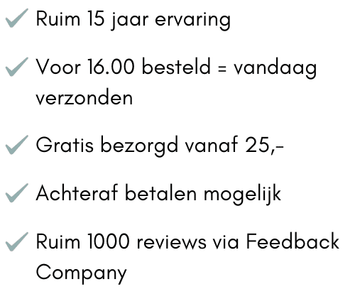 Voordelen Idhuna Jewels Sieraden bestellen online webshop Voordelen Idhuna Jewels Sieraden bestellen online webshop