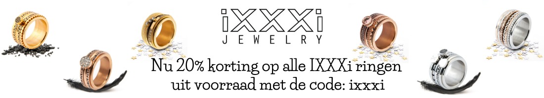 20% korting op IXXXI 20% korting op IXXXI