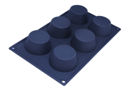 silicone soap mold - round - 6 units - ZMR024