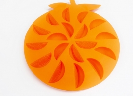 rubber shape - orange slices - ZMR041