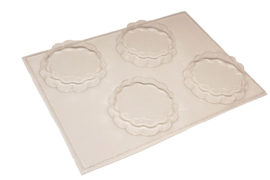  - SALE - Soap mold - tarts -  4 units - ZMP047