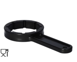 Socket wrench for jerry can PE - 5 / 10 liter - black din51 - FKD55