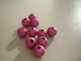 HQ bead - round miracle 3D - pink  - 8 mm - 10 units - KEB012