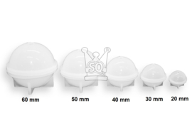 Silicone soap mold - Christmas ball (2-piece) - 60 mm diameter - ZMR064