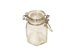 Hexagonal jar + metal stopper - BEP01