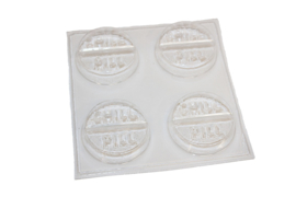  - SALE - Soap mold - Chill Pill - 4 units - ZMP009