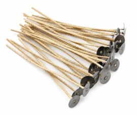 - AANBIEDING - Lont - TCR 36/22- Voor plantaardige was - 90 / 115 mm - KLW410 - 250 stuks