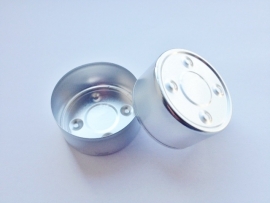 Theelicht / Waxinecup - aluminium - zilver - KLW30