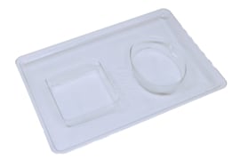 Soap mold - Assortment of 2 basic shapes - oval /  square - ZMP274