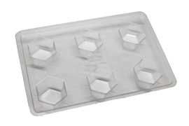 Soap mold - Hexagon - 6 units - ZMP127