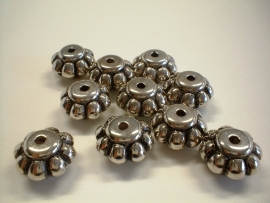 bead - metallic flower type 31 - 12x 19 mm - 10 units  - KEB019