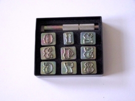 Zeep stempel set - open siercijfers - medium - ZES006